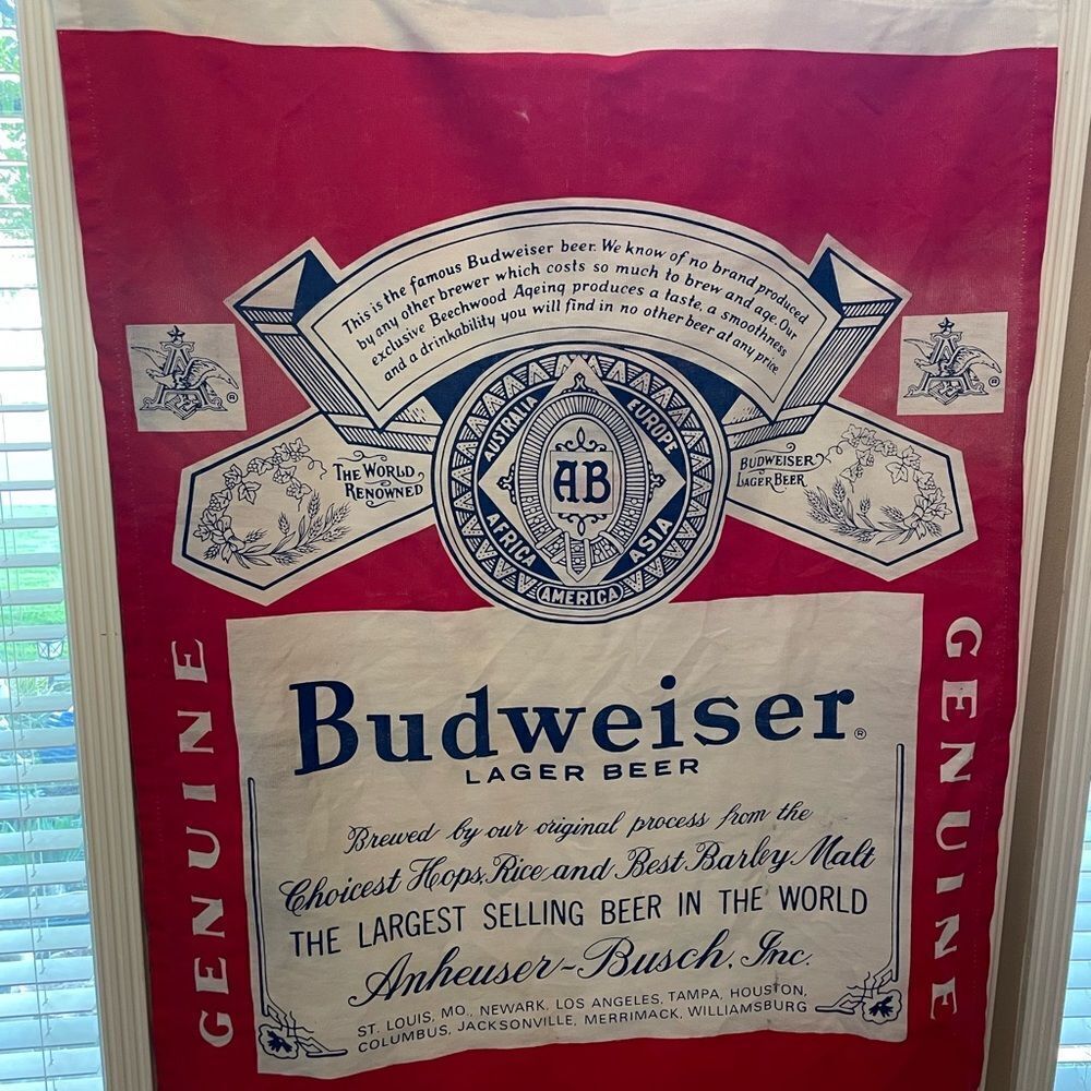 Anheuser Busch Budweiser BIG Flag Banner